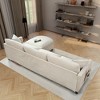 Lycvki 107.87 in. Sectional Sofa Couch with Ottoman and Cushions - 4 of 4
