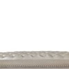 Acme Furniture 78.5" Dresden Ottoman and Bench Synthetic Leather and Bone White Finish: Upholstered, Metal Legs, No Assembly Required - 4 of 4