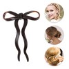 Unique Bargains Women's Bow Wave Chignon Pin 1 Pc - 3 of 4