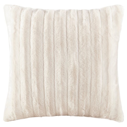 Sheepskin Throw Pillow, 20 x 20 Ivory