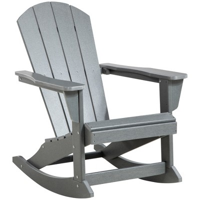 Outsunny Outdoor Rocking Chair Hdpe Adirondack Porch Rocker Chair For   GUEST 0b7b6d90 18a7 497a 8533 6c0c9f4f072b