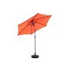 Okak 9 Ft Outdoor Patio Umbrella with 6 Sturdy Ribs Push Button Tilt Market Table Umbrella with Crank for Pool Deck Garden Backyard - 4 of 4