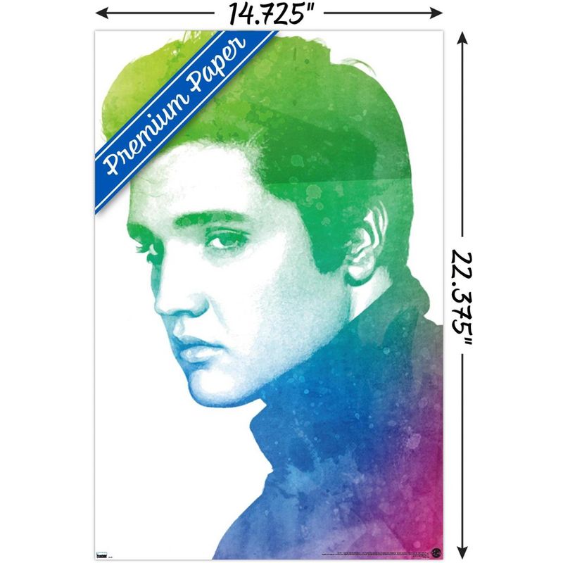 Trends International Elvis Presley - Watercolor Unframed Wall Poster Prints, 3 of 7