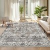 Hallway Runner Rug - Washable Vintage Low Pile Non-Slip Kitchen & Bathroom Carpet Mat for Entryway, Laundry Retro Accent - 3 of 4