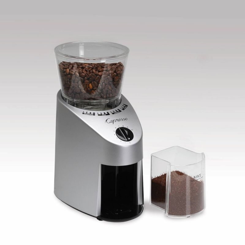 Capresso Conical Burr Coffee Grinder Infinity - Silver 560.04, 3 of 7
