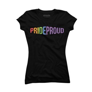 Adult Design By Humans Pride Proud Rainbow By RandomDudeArt T-Shirt - 1 of 2