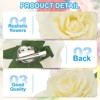 Unique Bargains Fabric Rose Boho Hair Clips Fabric Flower Brooch Pins for Wedding Party Dance 1 Pc - 3 of 4