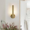 LLHZSY 13 3/5" Modern Wall Sconce light 1-Light Knurled Rotatable Picture Light-Gold - 2 of 4