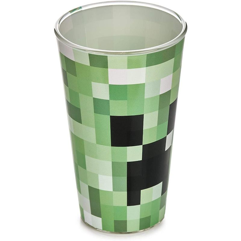 Paladone Products Ltd. Minecraft Creeper 14oz Glass Tumbler, 4 of 5