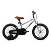 Petimini BP1001YD-5 16 Inch BMX Style Kids Bike with Removable Training Wheels and Rear Coaster Brakes for Kids 4-7 Years Old, Silver - 2 of 4
