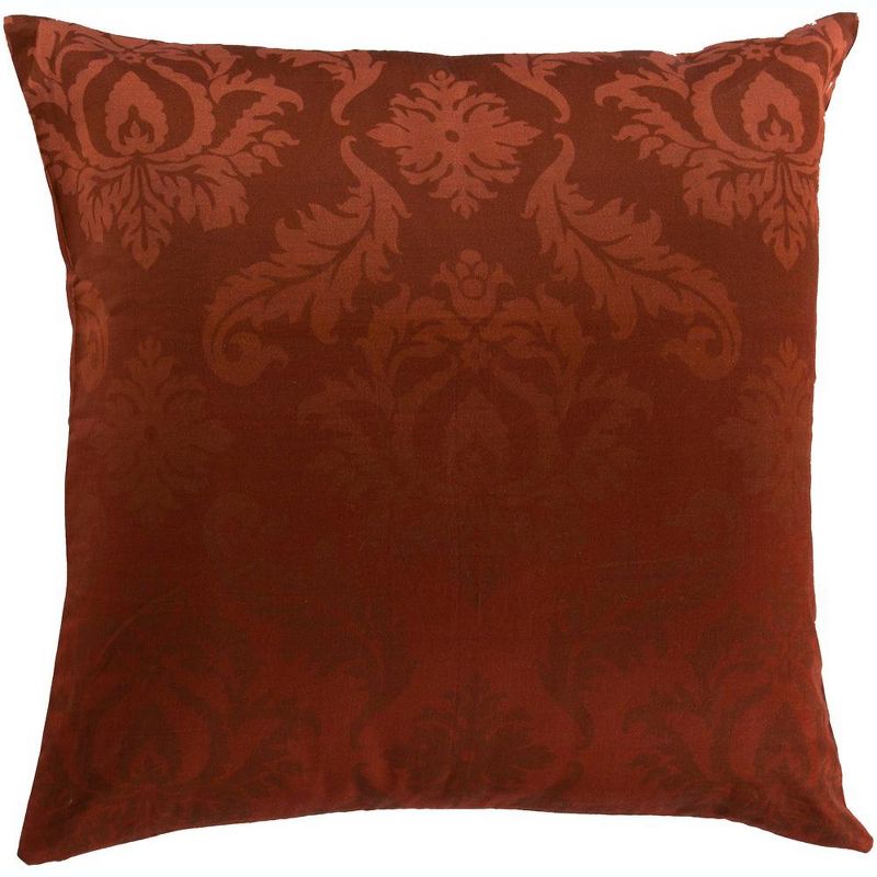 Mark & Day Haerst 22"L x 22"W Square Pillow Cover Down Insert Traditional Garnet Throw Pillow, 1 of 2