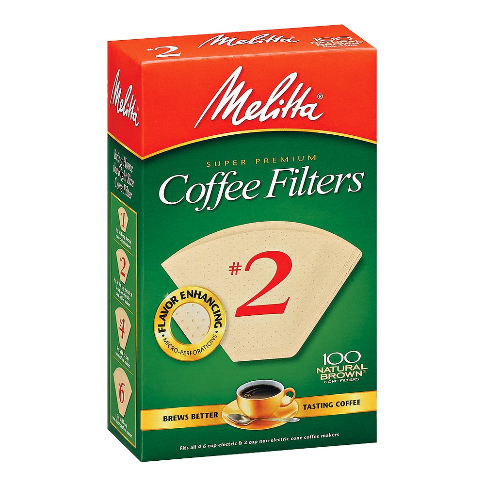 Melitta 100ct Coffee Filters - Natural Brown