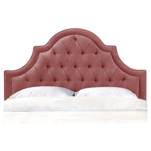 Bella High Arch Tufted Headboard - Queen - Regal Dusty Rose - Skyline Furniture , Regal Dusty Pink