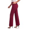 Rekucci Women's Ultra Stretch Pull-On Flared Leg Pants with Pockets | Soft Eco-Friendly Fabric - 2 of 4
