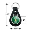 Missouri Southern State University Lions Logo Black Leather Keychain - 2 of 4