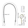 Unique Bargains Braided Decorative with Screw Hooks & Bolts Curtain Holdback Cord 6 Pcs - 2 of 4