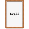 PosterPalooza | Classic Brown Picture Frame - UV Acrylic, Foam Board Backing, Hanging Hardware - 2 of 4