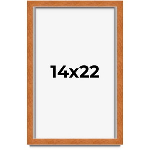 PosterPalooza | Modernist Brown Picture Frame - UV Acrylic, Foam Board Backing, Hanging Hardware - 1 of 4