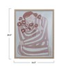 Storied Home Reclaimed Wood and Glass Wall Art with Woman and Flowers, Multicolor - 2 of 4