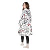 Tirrinia Women Printed Oversized Fleece Wearable Blanket Hoodie Sweatshirt Soft Cozy Gift Wife Woman - 2 of 4