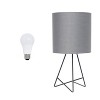 Creekwood Home Glamora 14" Modern Chic Wire Table Lamp with Feit LED (Includes LED Light Bulb) - 2 of 4