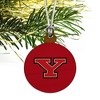 Youngstown State Primary Logo Mini Small Tiny Wood Christmas Tree Holiday Ornament - 3 of 4