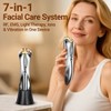 RF Facial Massager Device - EMS Face Lifting Tool, LED Red Blue Light Therapy, Ionic Skin Cleanser - Skincare for Women at Home or Travel - Silver - 2 of 4