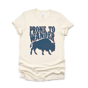 Simply Sage Market Women's Prone to Wander Short Sleeve Graphic Tee - 1 of 3
