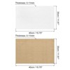Unique Bargains Glass Fiber Non-Stick Washable Reusable Baking Mats White/Brown 3 Pcs 15.75" x 11.81" - 2 of 4