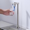 WOWOW 9.2 in. Commercial Deck Mounted High-arc Brass Glass Filler Faucet in Brushed Nickel - 4 of 4