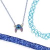 Disney Girls Lilo & Stitch Necklace Trio - 3-Piece Choker Necklace Set with 1 Stretch Necklace and 2 12"+3" Necklaces - Stitch Jewelry for Girls - image 4 of 4