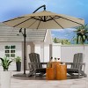 Syemin 9.5' Patio Umbrella with Base Included - 2 of 4