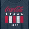 Women's - Coca-Cola - 1886 Stars Stripes Lightweight French Terry Wide Neck Long Sleeve Shirt - 2 of 4