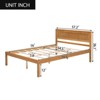 RISOKEYS Platform Bed,with Headboard and Slat Support Wood Bed Frame,No Box Spring Needed,Platform Bed,Easy Assembly - 3 of 4