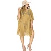HAPPY BAY Women's House Daily Routine Evening Wear Vacation Holiday Casual Loungewear Relaxed Fit Caftan Midi Casual Sundress Medium-Large Beige, - 4 of 4