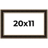 PosterPalooza | Ornate Brown Picture Frame - UV Acrylic, Backing Board, Hanging Hardware Included - 2 of 4