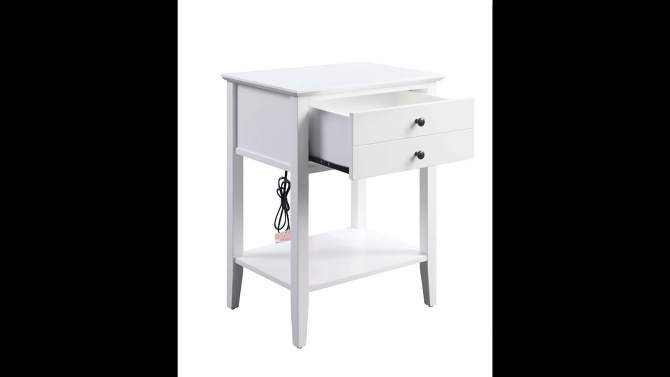Grardor Side Table with USB Charging Dock - Acme Furniture, 2 of 7, play video