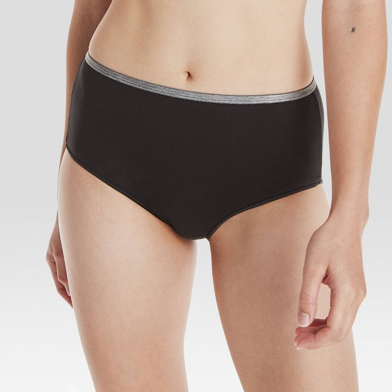 Hanes Women's 10pk Cool comfort Cotton Stretch Briefs Underwear, 4 of 6