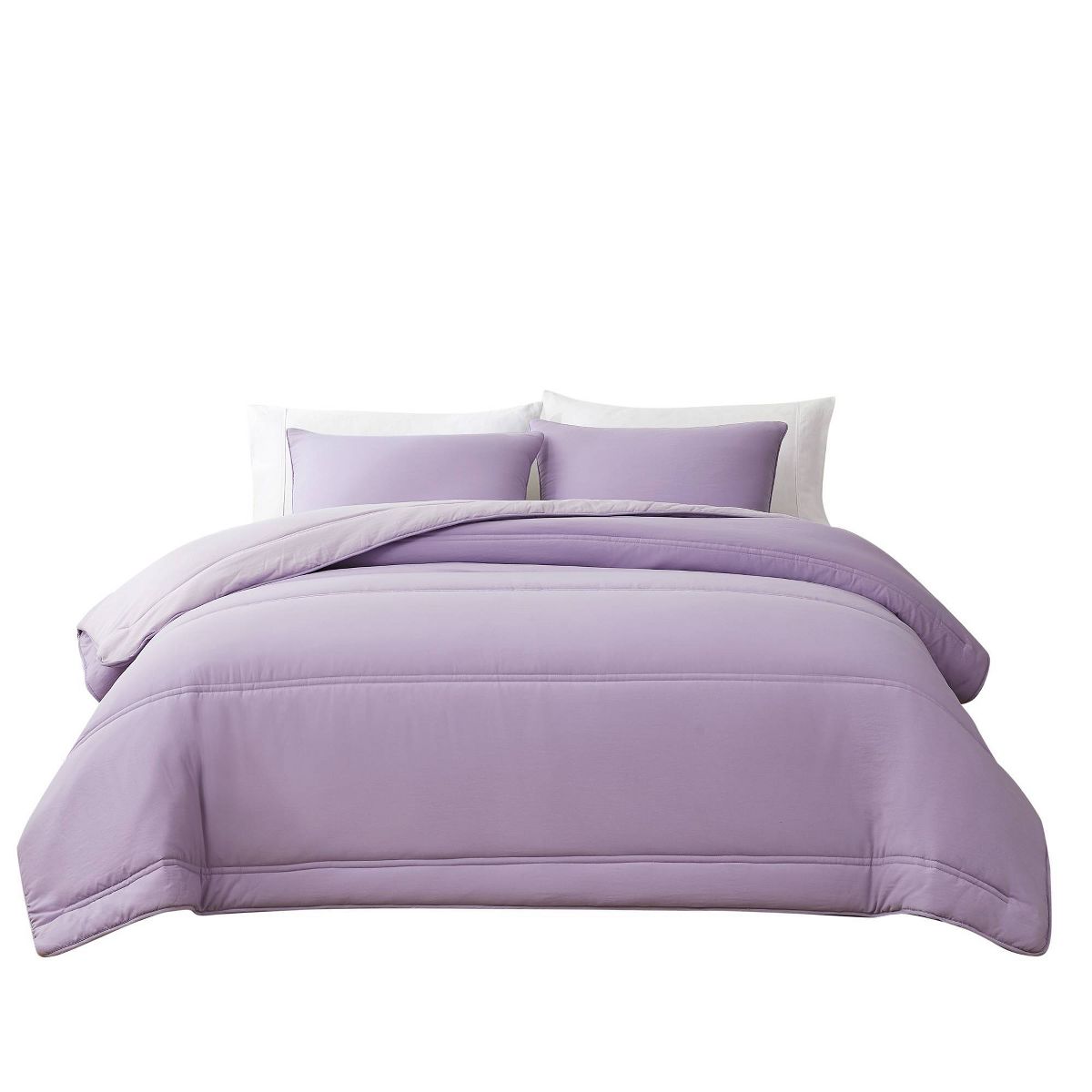 Lush Decor Full/Queen Oslo Bed Blankets Lavender 3pc set - thumbnail 10