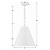 Crystorama Lighting Alston 3 - Light Chandelier in  Matte White/Antique Gold - 2 of 4