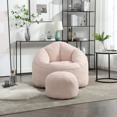 Love Bean Bags,Single Sofa With Ottoman,Lazy On Sofa,Best Beanbag Chair,Lazy Boy Sofas For Living Room Bedroom Apartment-Cuddlewood