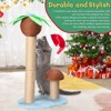 27.5in Coconut Palm Tree Cat Scratching Post, Cute Cat Scratcher with Natural Sisal Posts & Dangling Balls for Indoor Cats - 3 of 4