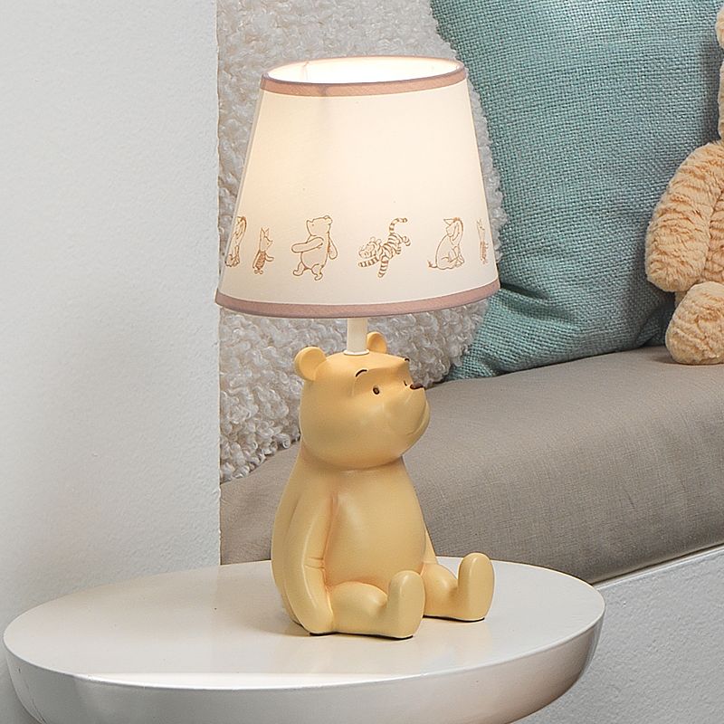 Lambs & Ivy Disney Baby Storytime Pooh 3D Table Lamp with Shade, 4 of 6