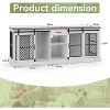 ALAULM Large Pet Crate Furniture-Style Dog Cage for 2 Pets, Wooden TV Stand with Divider & Drawer Storage, Modern Design Kennel Indoor - 2 of 4