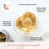 Pinky Up Kendall Heart Shaped Glass Tea Mug with Handle, Double Walled Insulated 8 oz Cup, Clear - 2 of 4