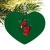 Mississippi Valley State University Primary Logo Heart Love Wood Christmas Tree Holiday Ornament - 2 of 3