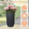 31" Tall Self Watering Planter, Large Flower Pot Outdoor with Water Level Monitor, Self Watering Pot for Patio, Porch, Living Room or Home Office - 3 of 4