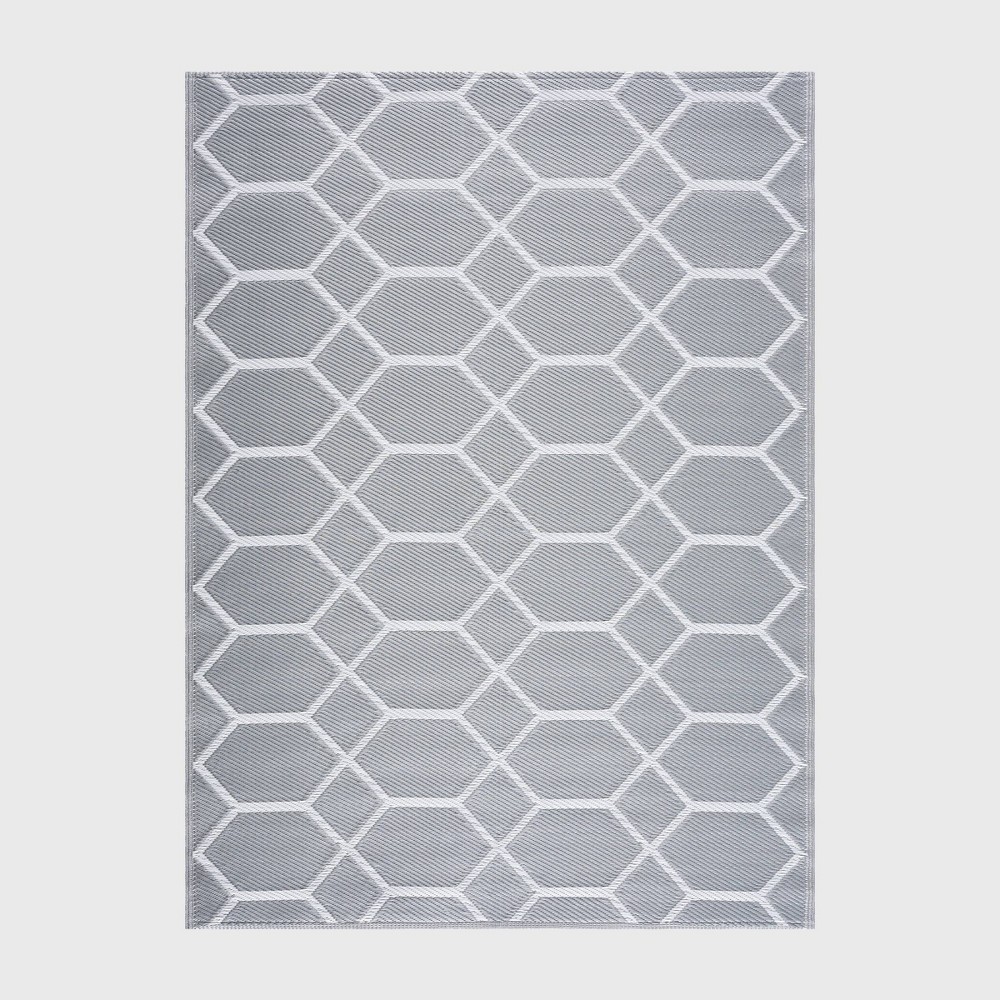 Photos - Area Rug Playa Rug 4'x6' Miami Recycled Plastic Rectangle Woven Indoor Outdoor Floo