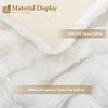 Itopfox Luxury Faux Rabbit Fur Throw Blanket, Super Heavy Warm Cozy Blankets for Couch Bed Sofa, Plush Fuzzy Elegant Soft Reversible Mink Blanket - 4 of 4