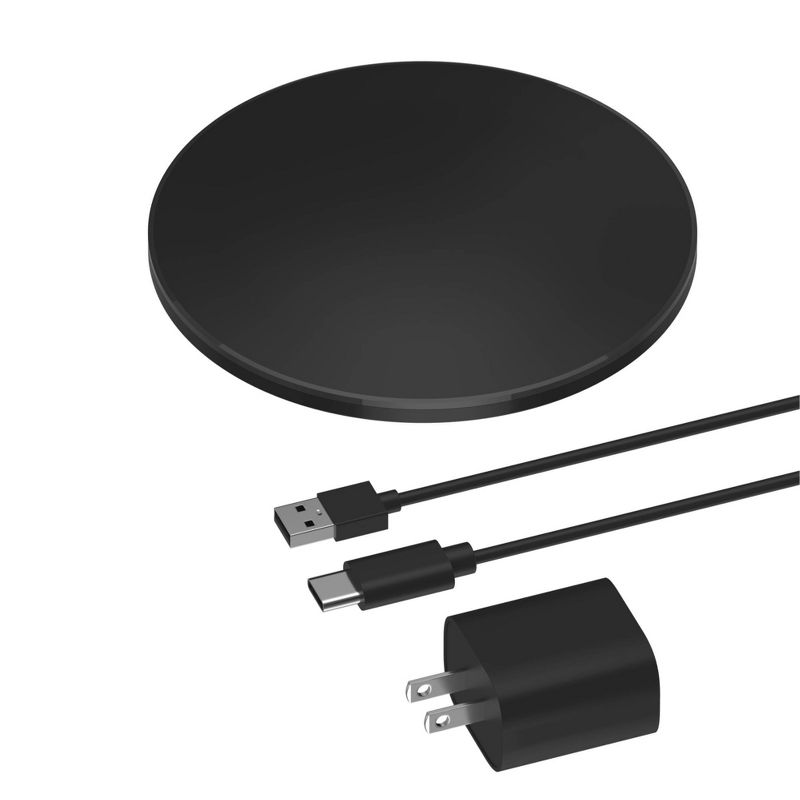 Just Wireless 15W Wireless Charging Pad with AC Adapter - Black, 6 of 8